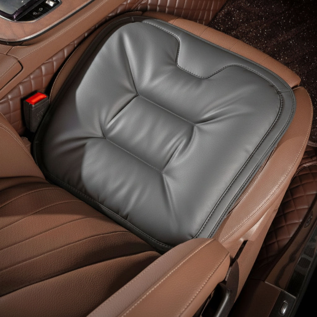 Cojín para asiento de coche de espuma viscoelástica con soporte lumbar – funda transpirable que proporciona apoyo para la espalda y comodidad