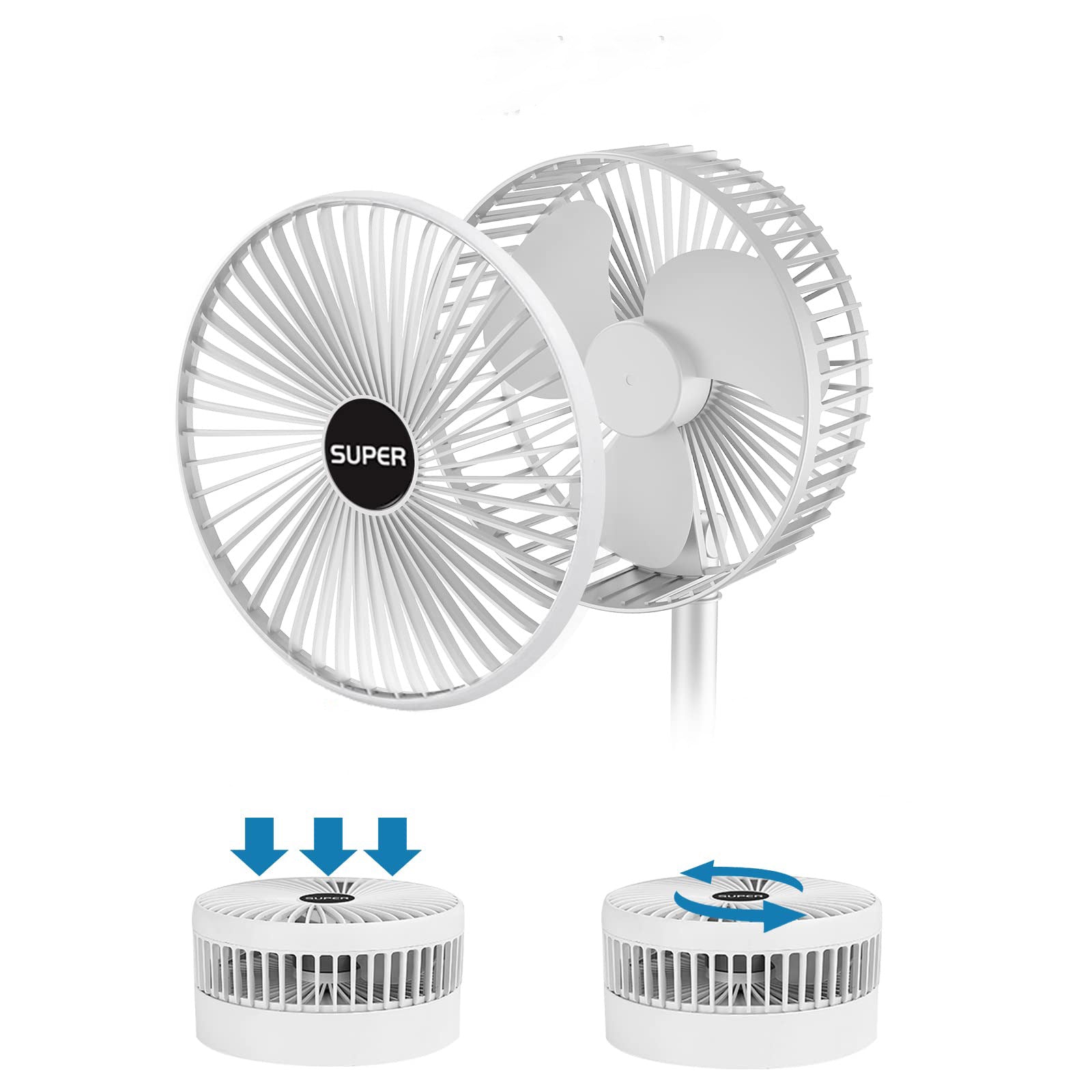 Ventilador Portátil Recargable de 3 Velocidades