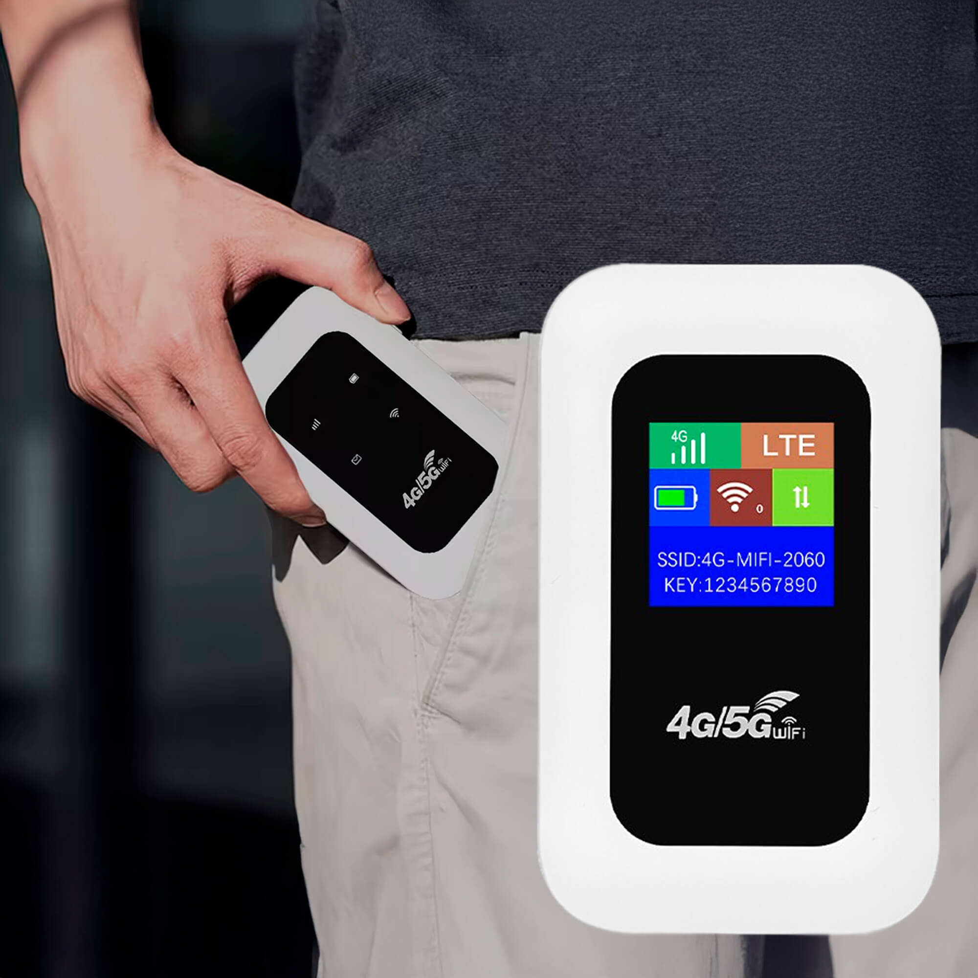 Lisslune | Enrutador Wi-Fi portátil 5G | Conexión segura y de alta velocidad para viajes y uso en casa