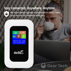 Enrutador Wi-Fi portátil 5G | Conexión segura y de alta velocidad para viajes y uso en casa