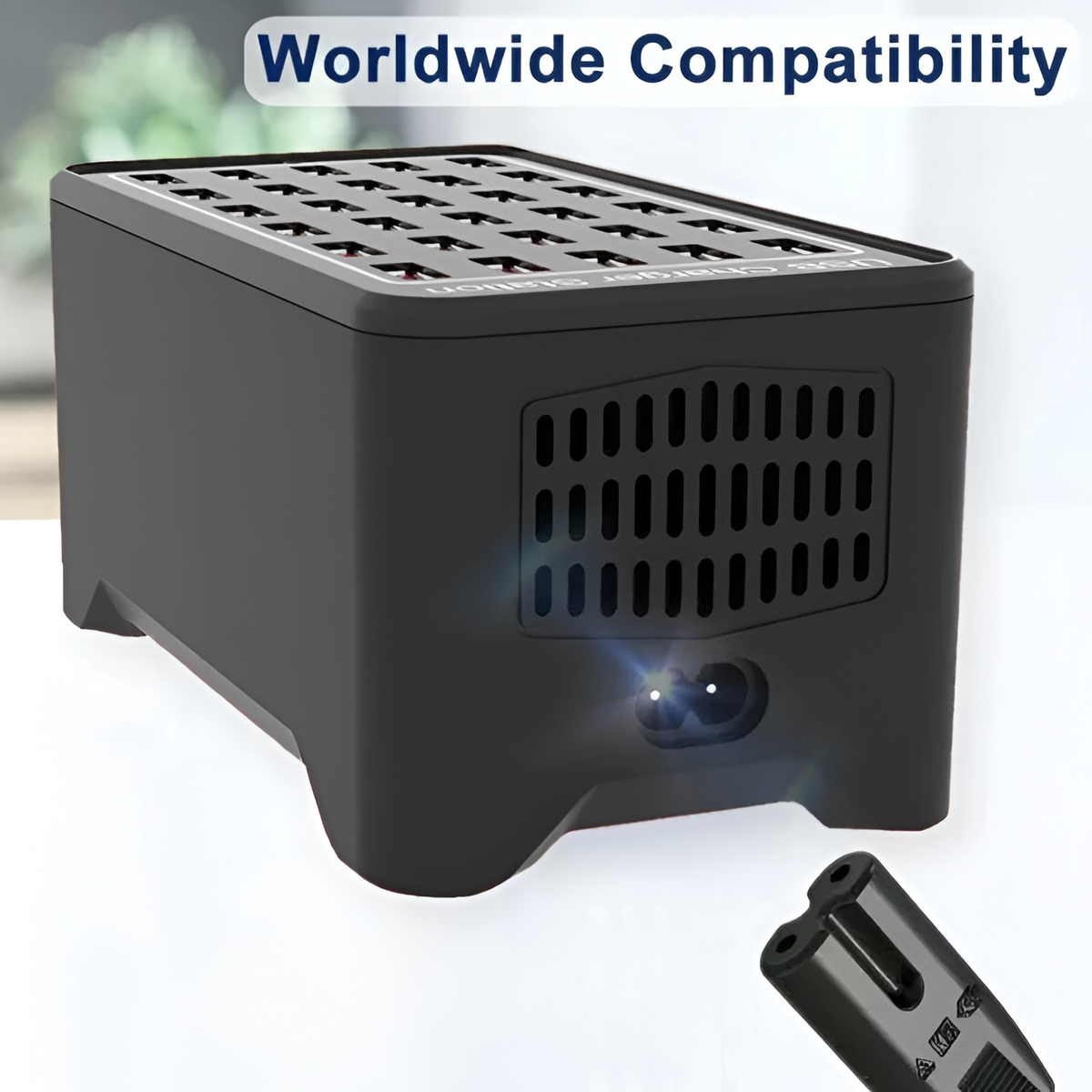 BowLift | PowerPort Pro – Estación de Carga Universal Multi-USB con 30 Puertos (Salida de 150W)