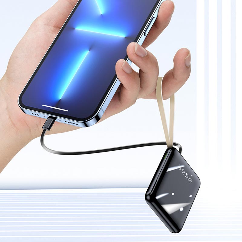 Powerbank 20000 mAh Con Cables Integrados Para Estar Siempre Conectado