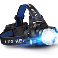 Linterna Frontal NightBeam Pro – Potente Linterna LED Recargable con Zoom y Diseño Impermeable
