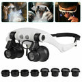 FOCUSMASTER - Lupa de Diadema con Múltiples Lentes y Luz LED Integrada