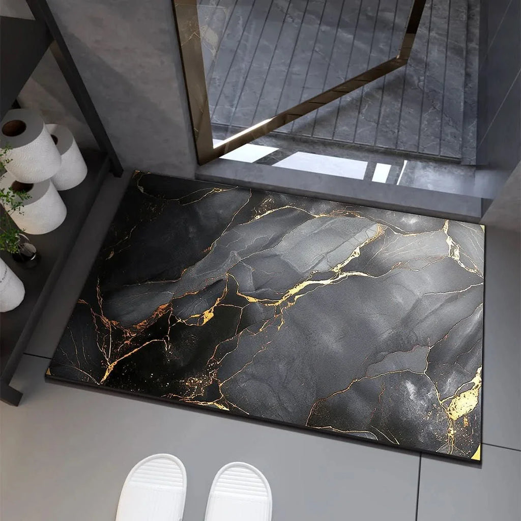 HYDROABSORB – Alfombra de baño de barro de diatomeas premium, absorbente y antideslizante