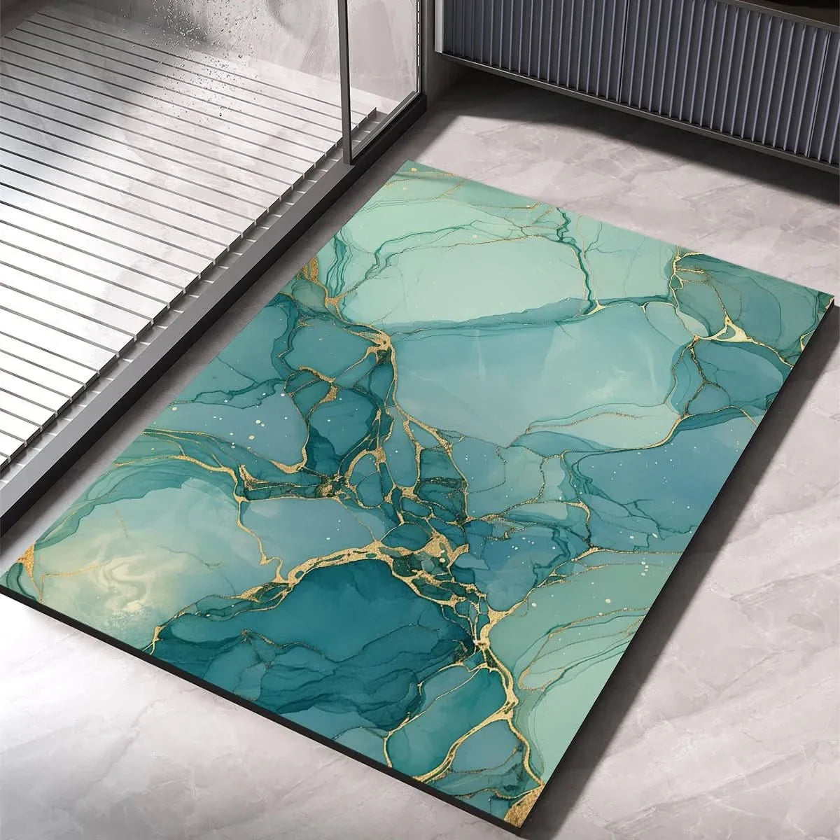 HYDROABSORB – Alfombra de baño de barro de diatomeas premium, absorbente y antideslizante