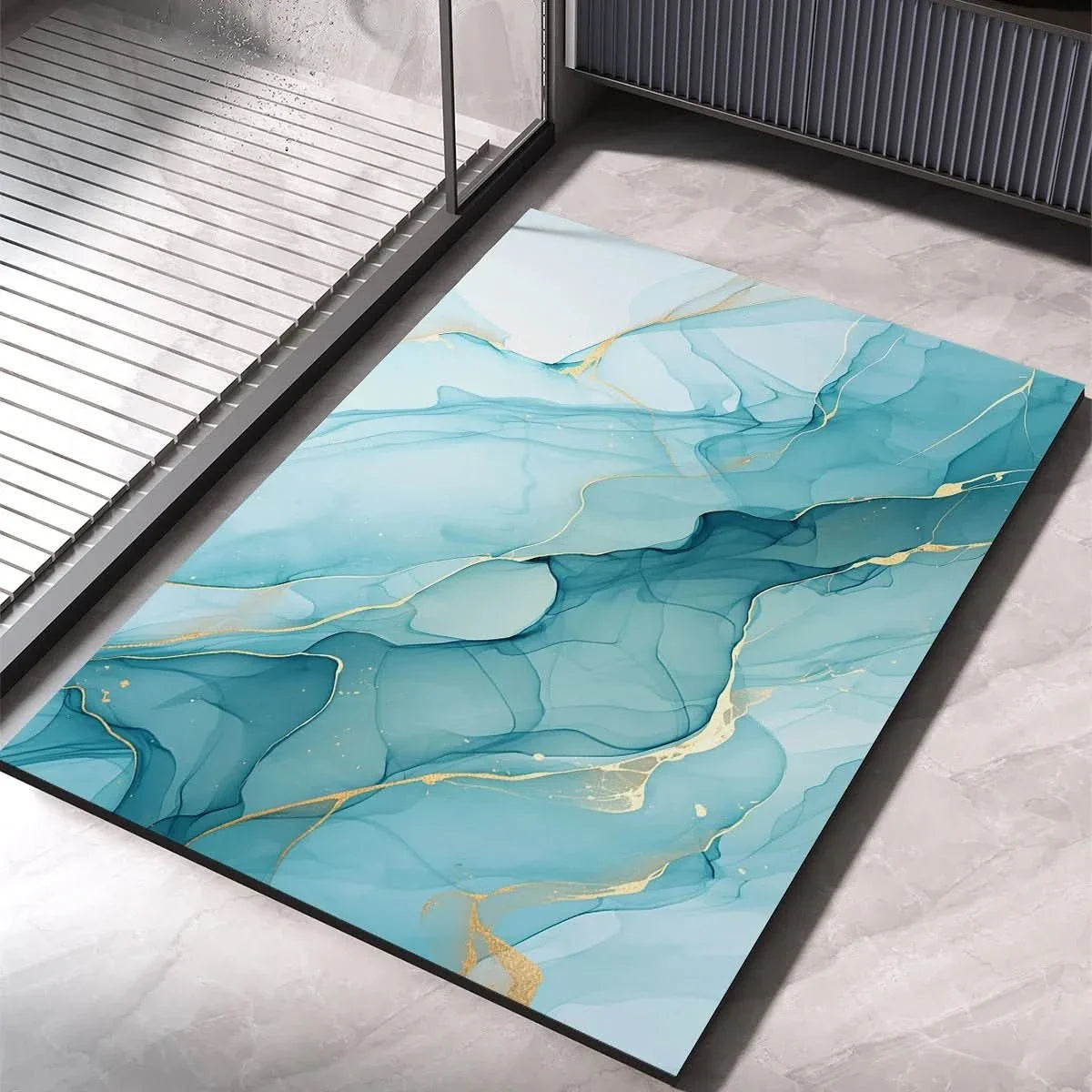 HYDROABSORB – Alfombra de baño de barro de diatomeas premium, absorbente y antideslizante