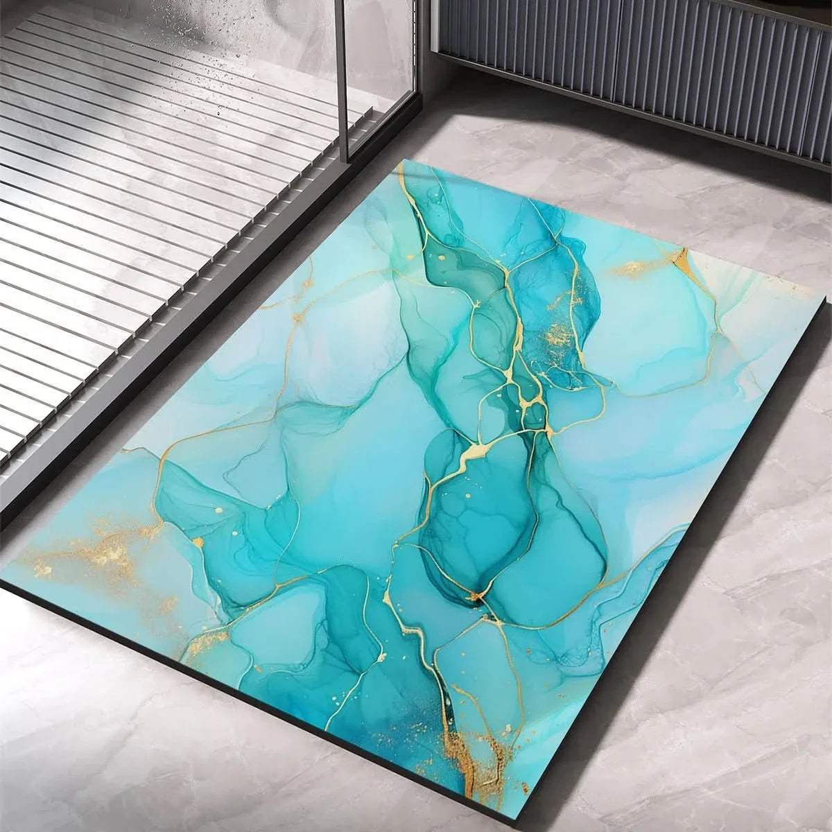HYDROABSORB – Alfombra de baño de barro de diatomeas premium, absorbente y antideslizante