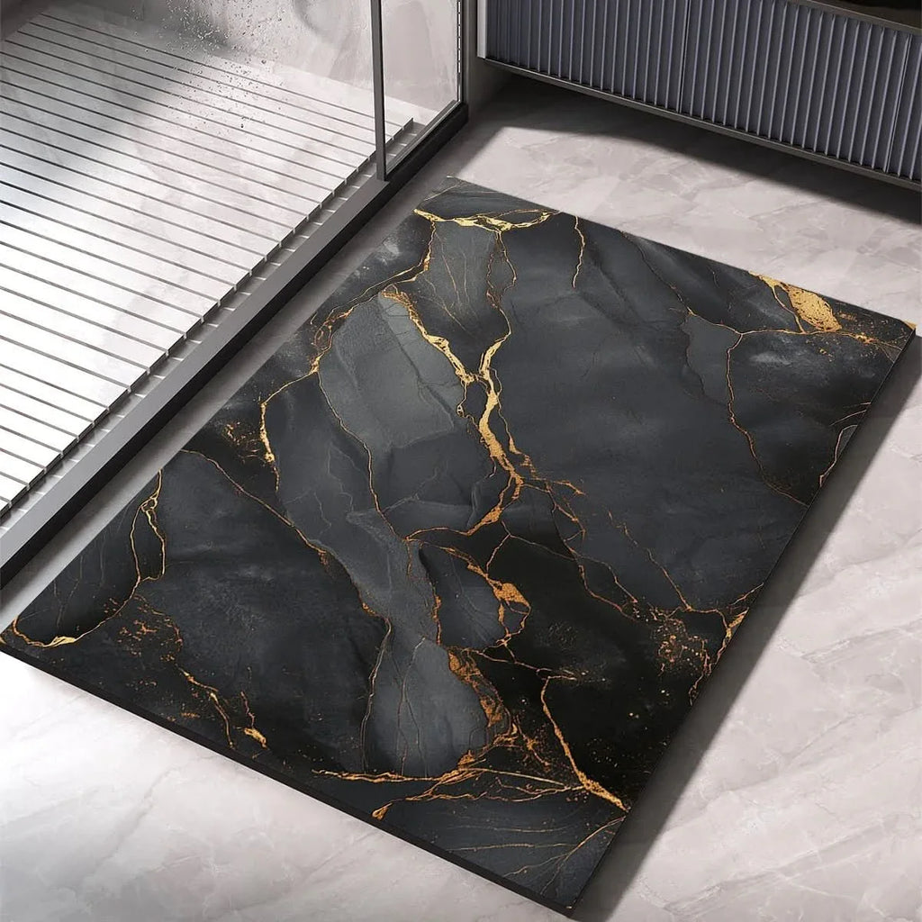 HYDROABSORB – Alfombra de baño de barro de diatomeas premium, absorbente y antideslizante