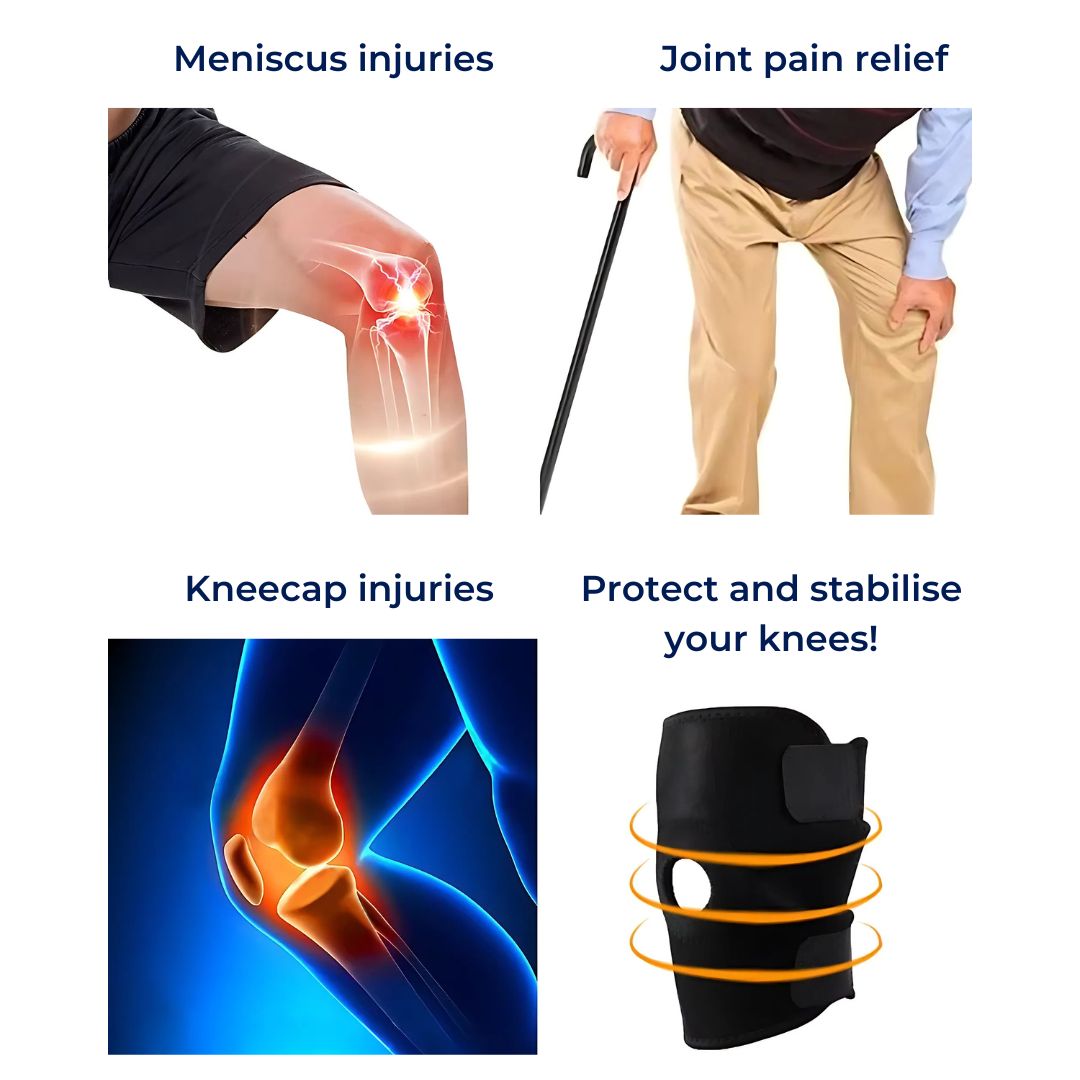 Soporte de Rodilla ProFlex con Compresión Ajustable | para Alivio del Dolor - Recuperación de Lesiones - Artritis y Estabilidad Deportiva Kalsten