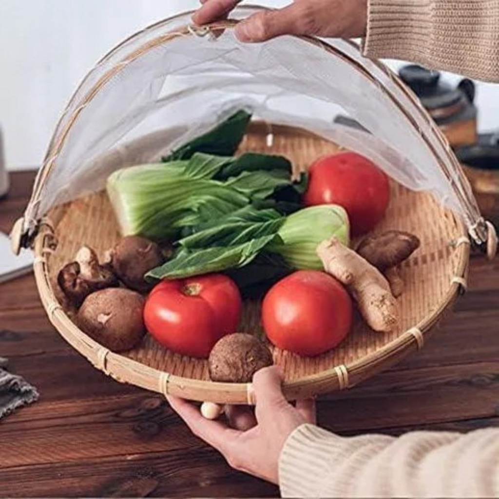 Servilleta de ratán con tapa