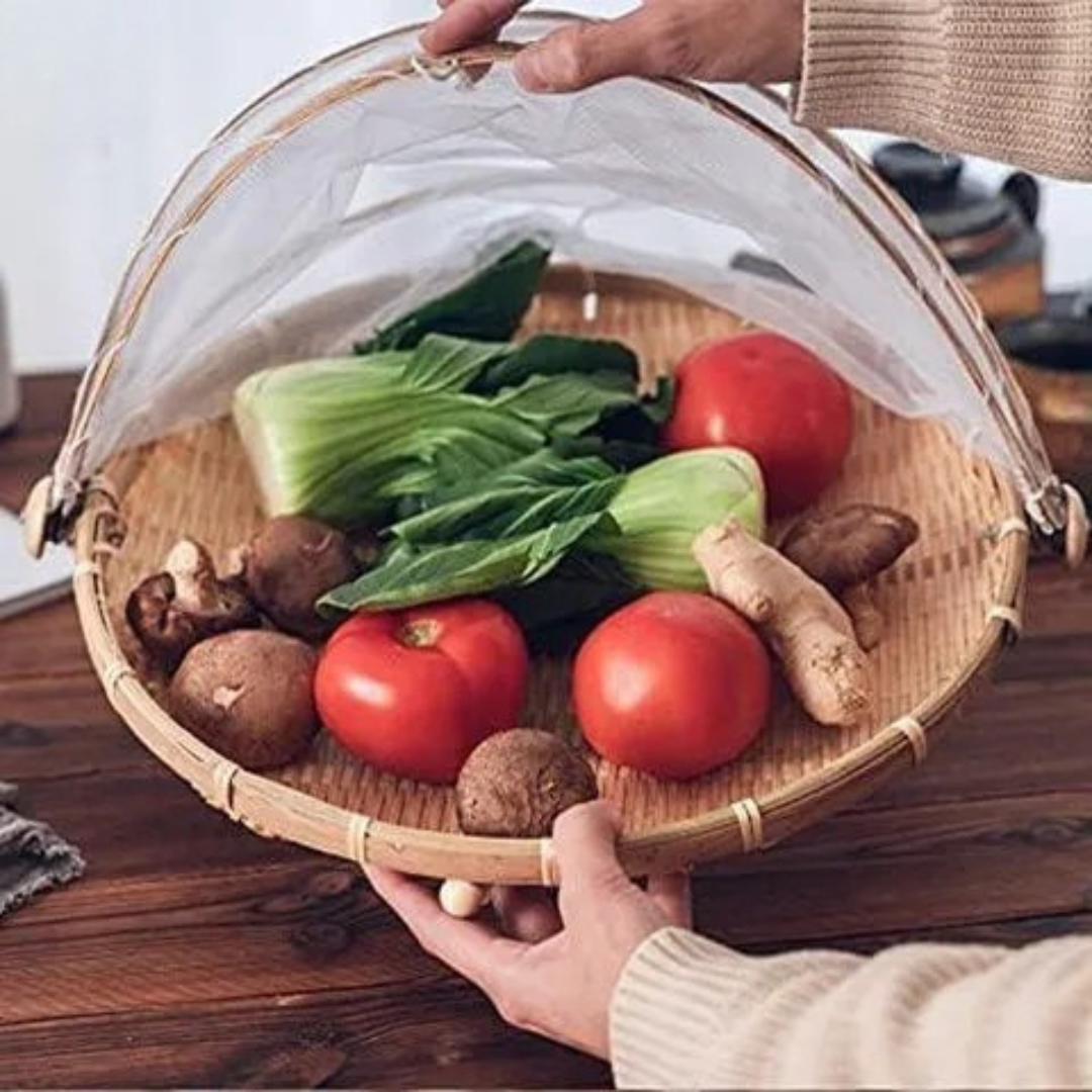 Servilleta de ratán con tapa