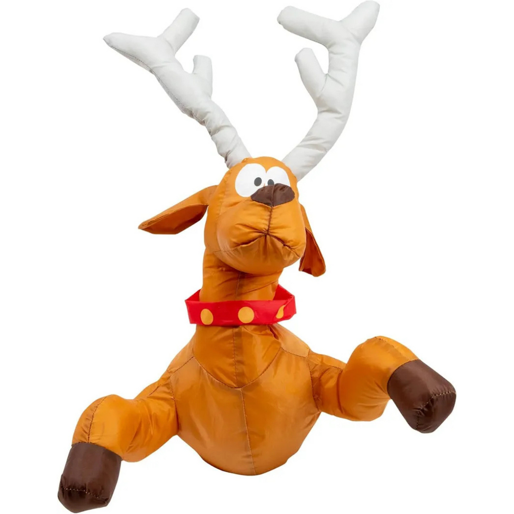 Decoraciones de Navidad Papá Noel y Reno Aplastados