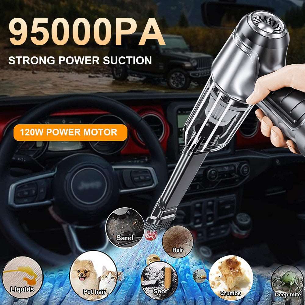 Aspiradora de Auto Profesional con Potente Succión