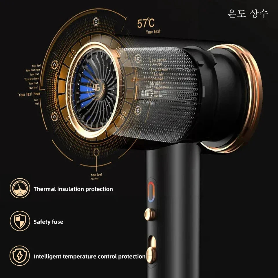 Secador de Pelo Profesional 2400W con Tecnología Iónica