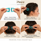 Pinza para el cabello magnética Pack de 5