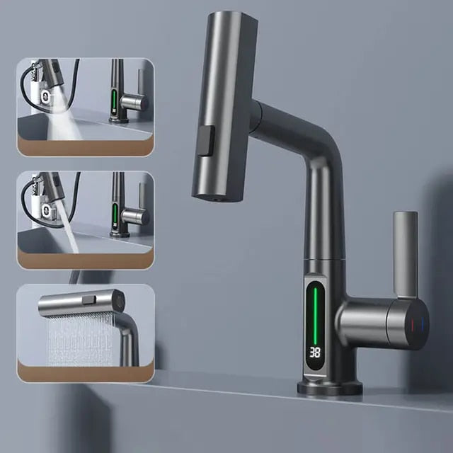 Grifo inteligente extensible 3 en 1