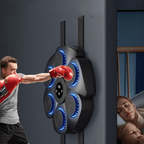 PUNCHBEAT – Máquina de boxeo inteligente con música Bluetooth y iluminación RGB