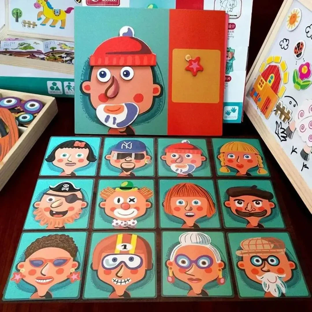 Rompecabezas Magnético Montessori para Niños