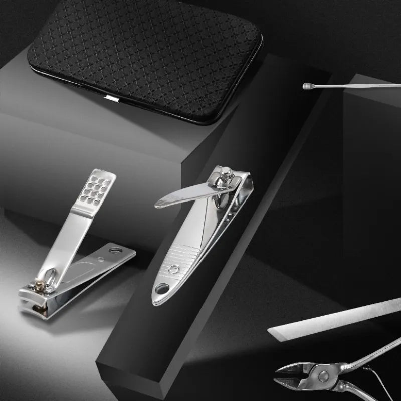 BowLift | LuxeTools Set Profesional de Manicura y Pedicura de Acero Inoxidable de 19 Piezas