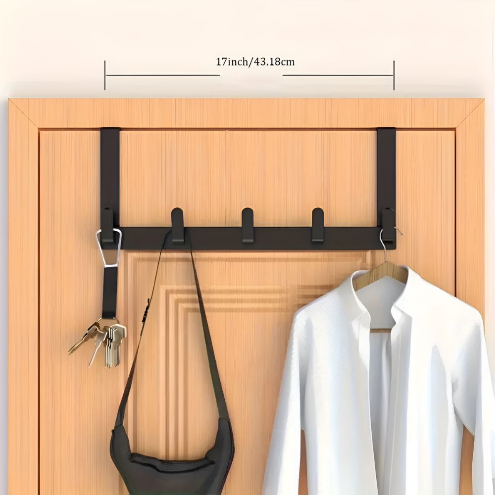 Soporte de Puerta de 5 Ganchos Quick Hang