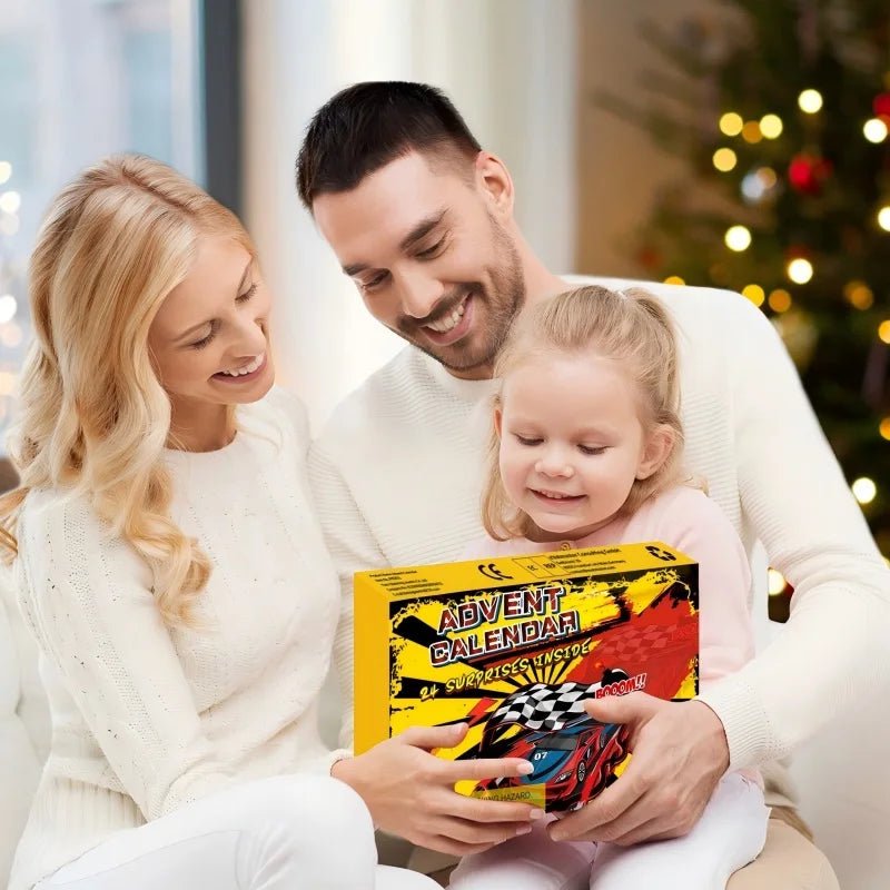 SPEEDCOUNT – Calendario de Adviento de coche de carreras con 24 sorpresas divertidas para niños