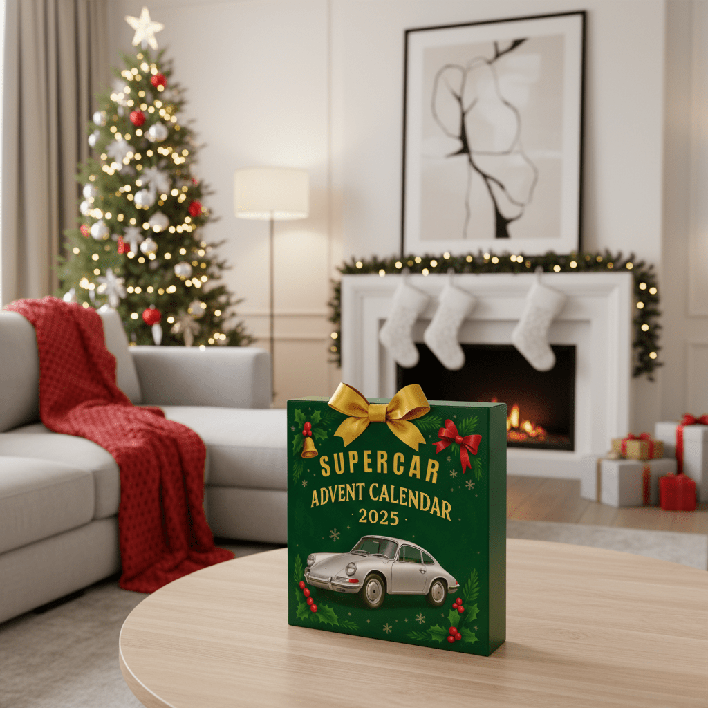 DRIVEVENTURE – Calendrier de l'Avent Supercar en édition limitée avec 24 modèles miniatures précis