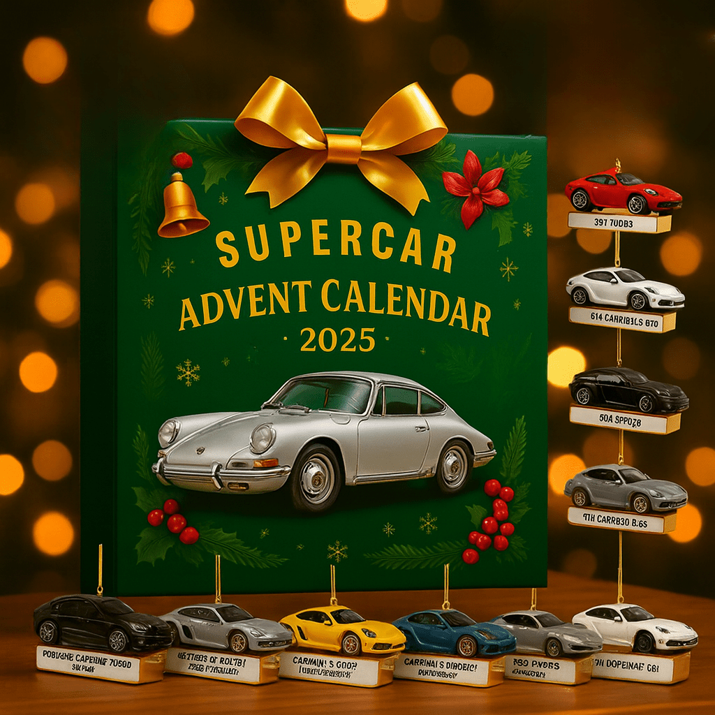 DRIVEVENTURE – Calendrier de l'Avent Supercar en édition limitée avec 24 modèles miniatures précis