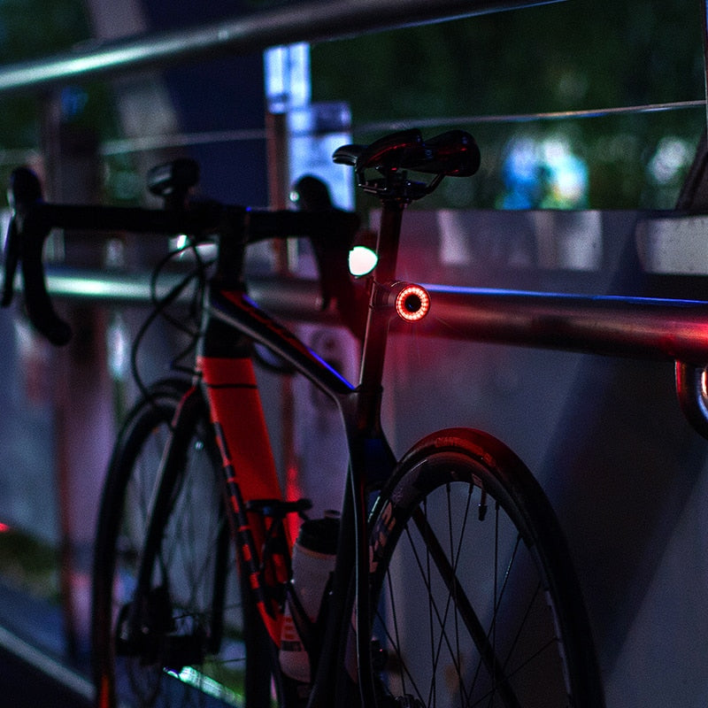 Velaro Luz trasera inteligente para bicicleta | Luz de freno automática y sensor de luminosidad | Recargable por USB | Impermeable IPX4