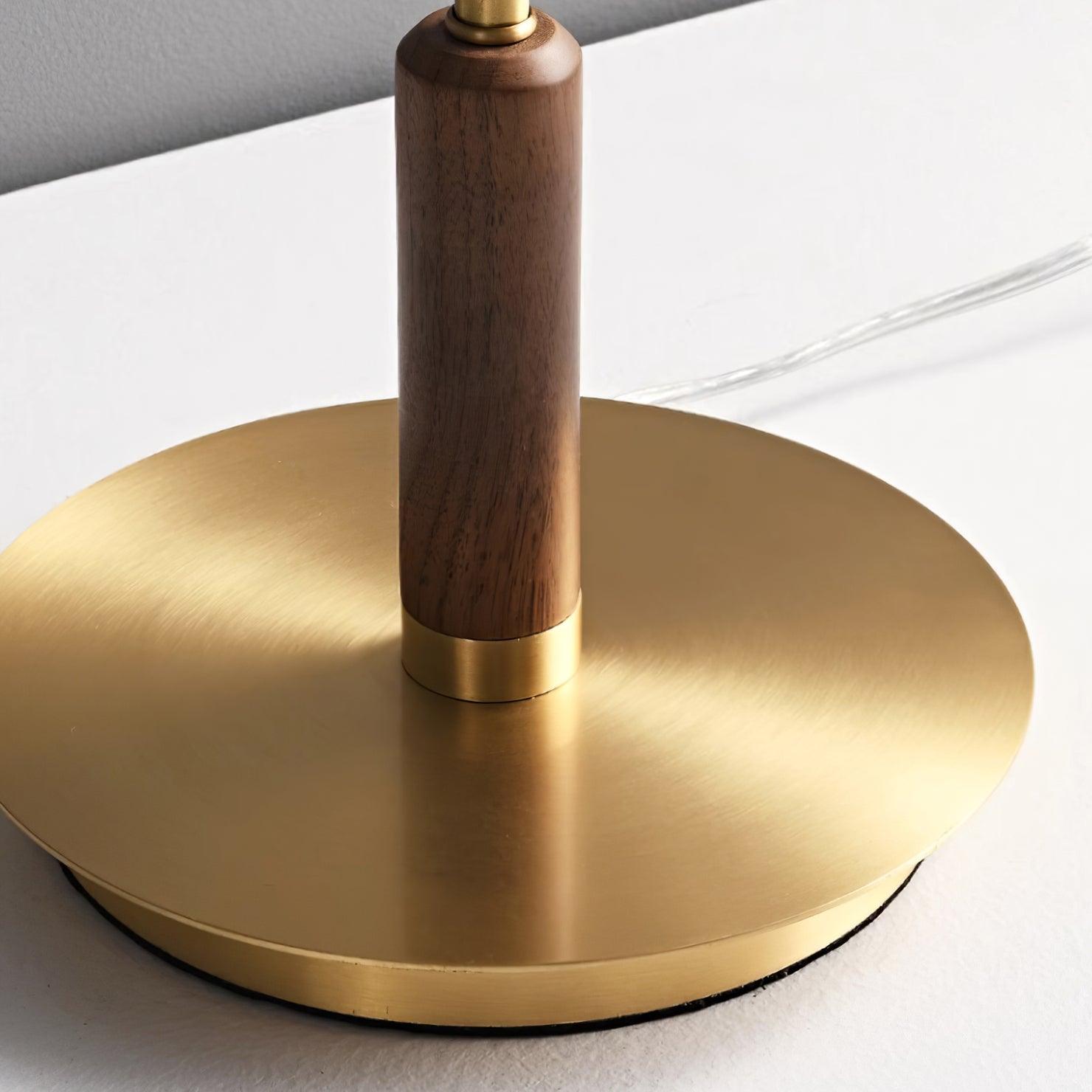 Lumisol | Lámpara de mesa de vidrio y madera