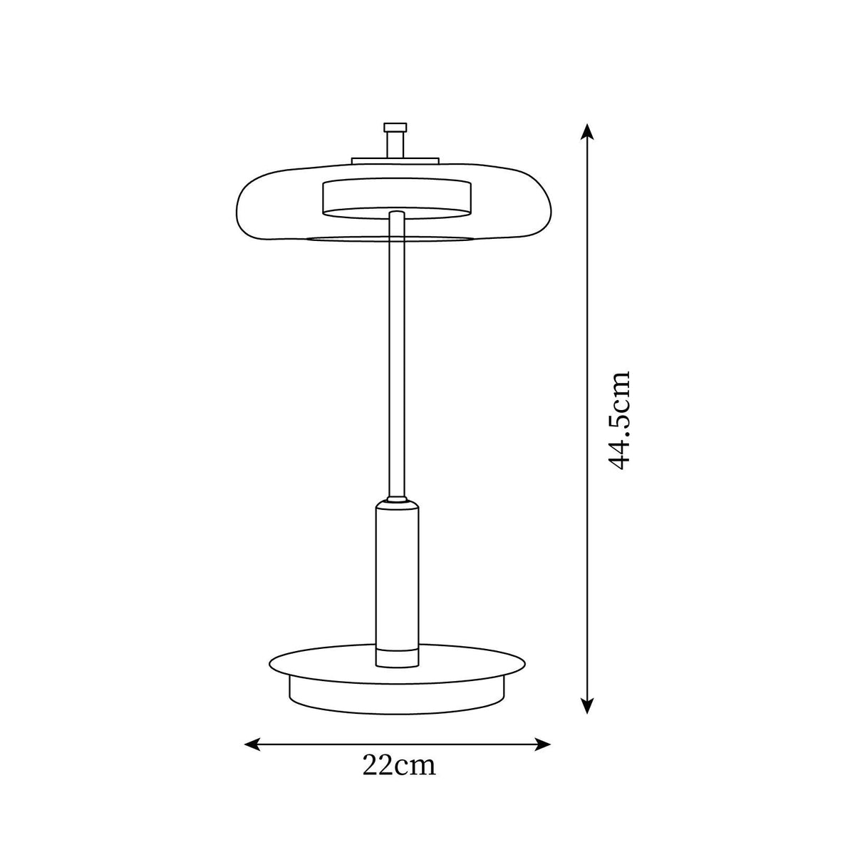 Lumisol | Lámpara de mesa de vidrio y madera