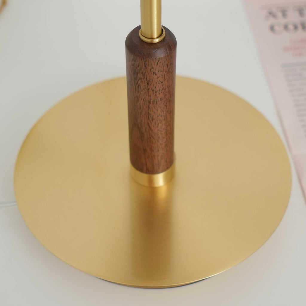 Lumisol | Lámpara de mesa de vidrio y madera