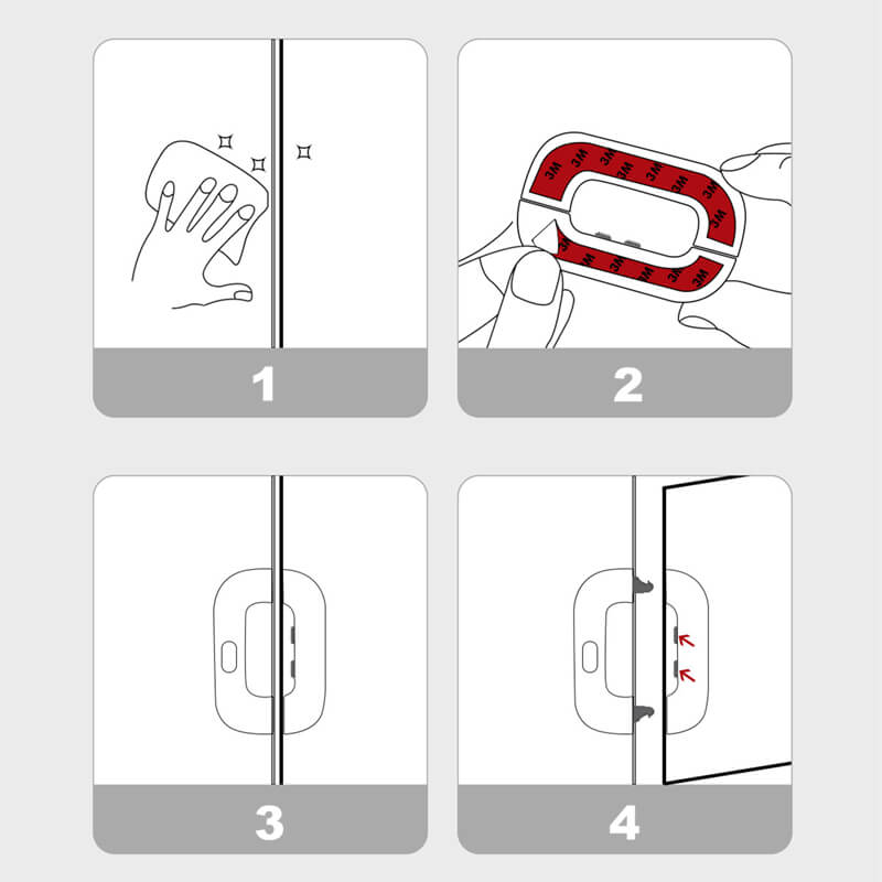 Cerradura de seguridad para la puerta del frigorífico