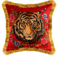 Funda de Cojín de Terciopelo Artístico Tigre Regal