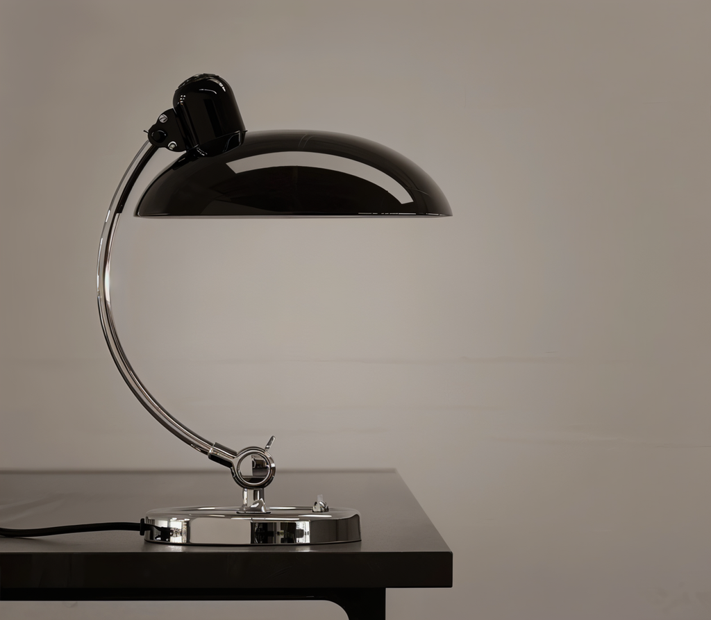 Lámpara de Escritorio LED Vintage Regulable de Hierro, Lámpara Estilosa para Trabajar y Leer
