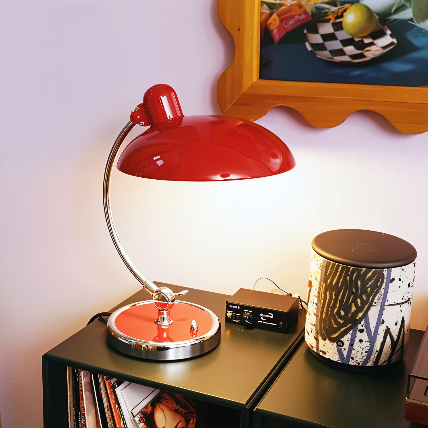 Lámpara de Escritorio LED Vintage Regulable de Hierro, Lámpara Estilosa para Trabajar y Leer