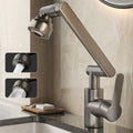 Grifo de Cocina Ajustable y Flexible AquaFlex con Brazo Giratorio de 360° y Doble Modo de Chorro de Agua