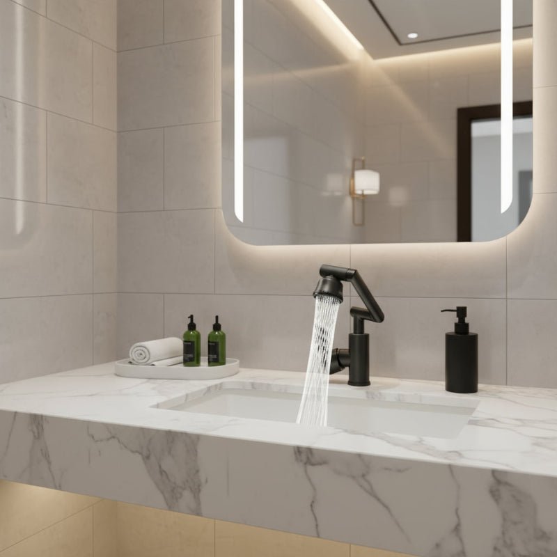 Grifo de Cocina Ajustable y Flexible AquaFlex con Brazo Giratorio de 360° y Doble Modo de Chorro de Agua