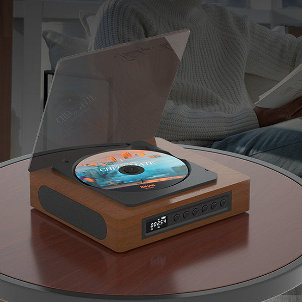 Reproductor de CD Retro con Bluetooth y Radio FM