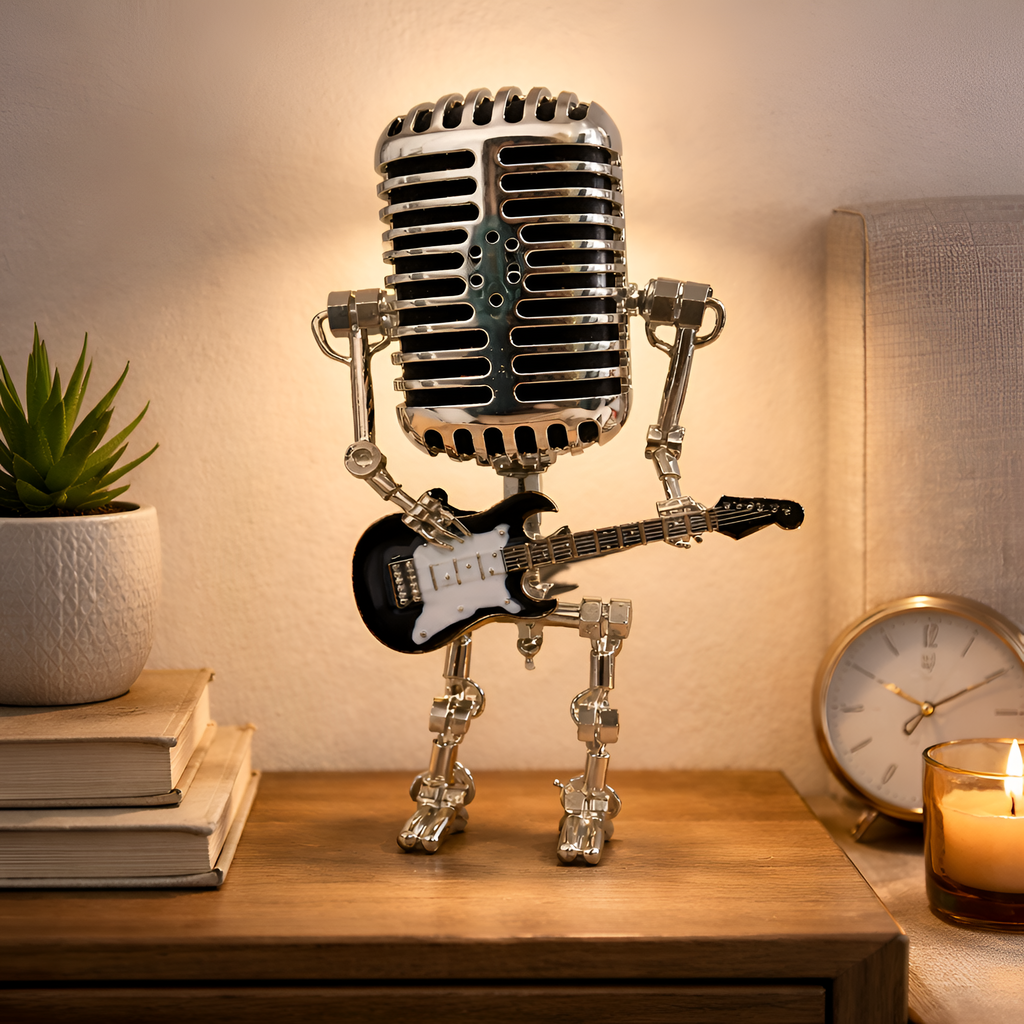 Shallum - Lámpara de escritorio de robot vintage