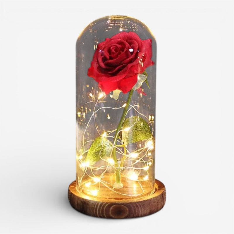 Regalo del Día de la Madre | Luz LED Decorativa en Forma de Rosa con Diseño Portátil