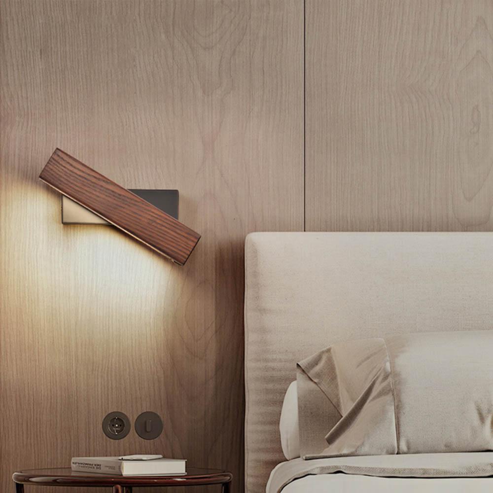 Alviro | Aplique LED de madera y hierro