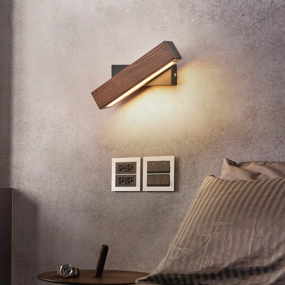 Alviro | Aplique LED de madera y hierro
