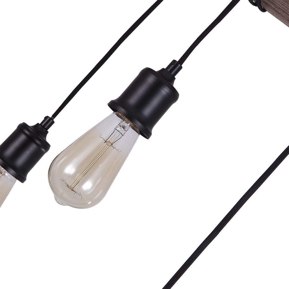 Apliques de Luz Rústicos de Madera para Granja