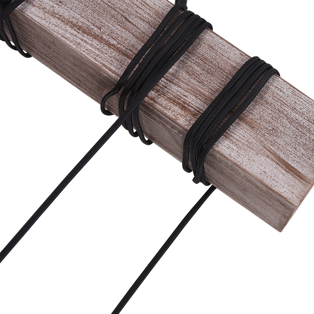 Apliques de Luz Rústicos de Madera para Granja