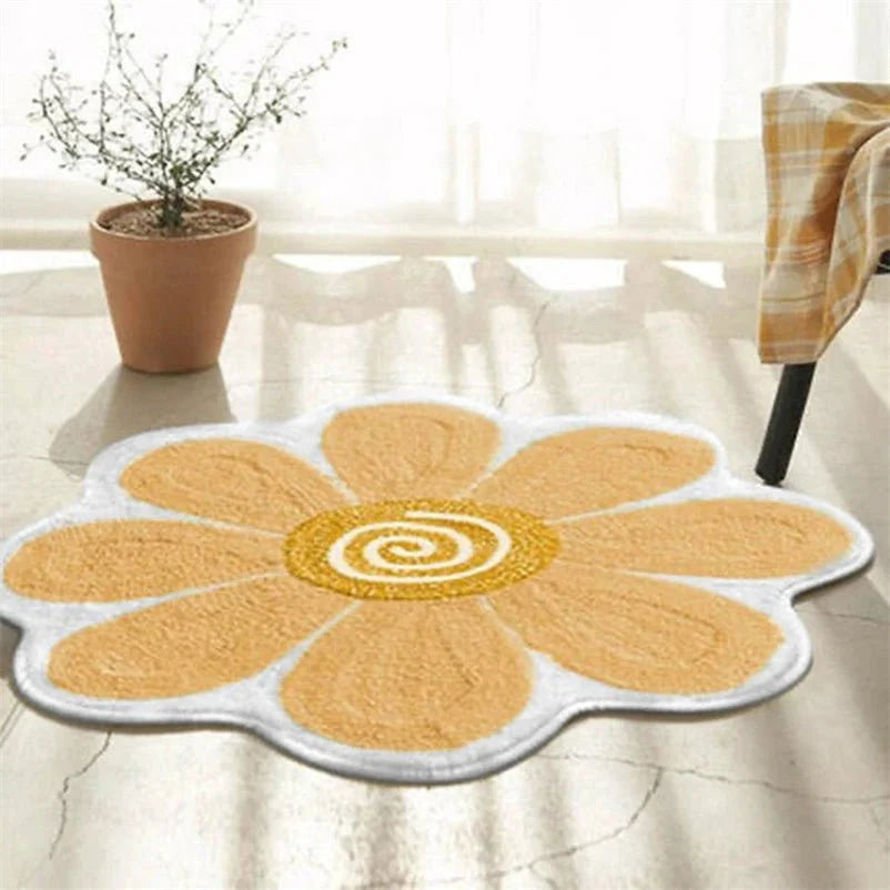FLOWERGRIP – Alfombra antideslizante con motivos florales para salas de estar y entradas