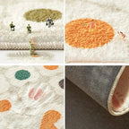 FLOWERGRIP – Alfombra antideslizante con motivos florales para salas de estar y entradas