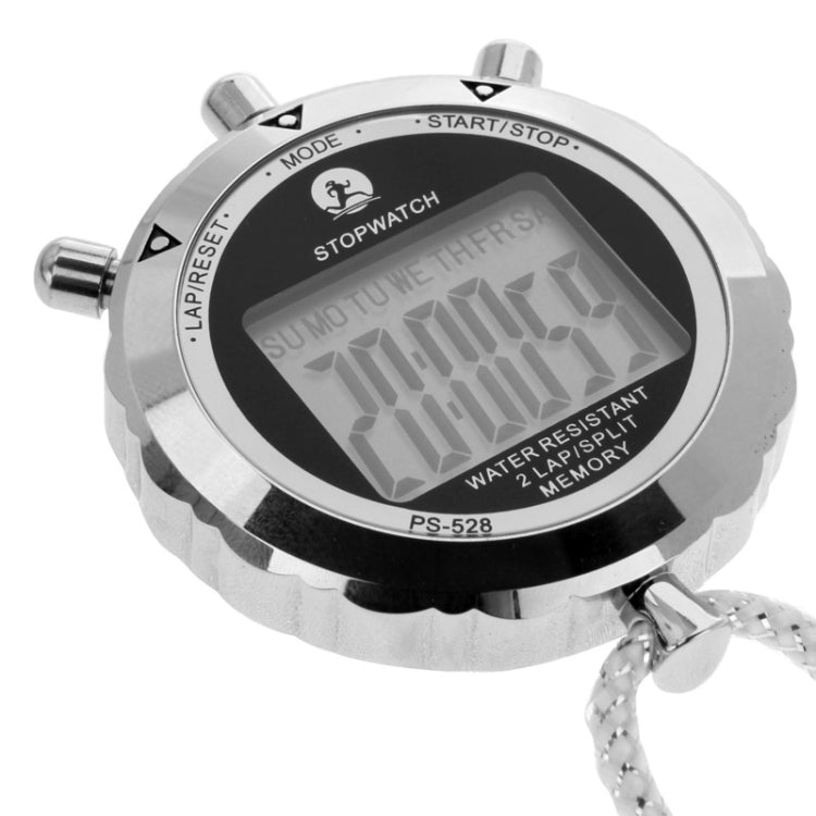 Kalsten | Cronómetro Metálico Profesional PS528 Cronógrafo Digital de Mano LCD Contador de Deportes con Correa