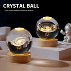 Astranova Galaxy Luz Nocturna | Esfera de Cristal LED con Diseño de Vía Láctea | Luz Cálida | Regalo Creativo para Niños y Adultos