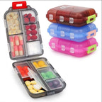 MediPocket Estuche de Pastillas de Viaje | Protegido contra la Humedad y Compacto | 4–12 Compartimentos | Para Vitaminas y Medicamentos en Movimiento